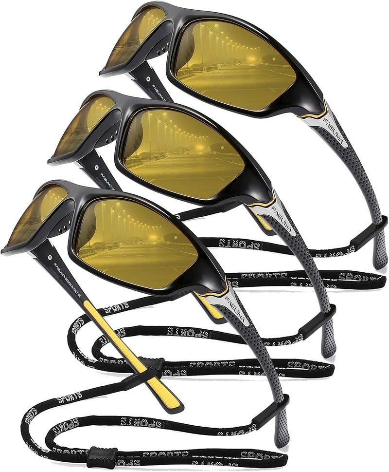 FAGUMA Sports Polarized Sunglasses For Men Cycling Driving Fishing UV400 Protection - Image 1